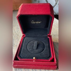 Authentic Cartier ring box with outer box